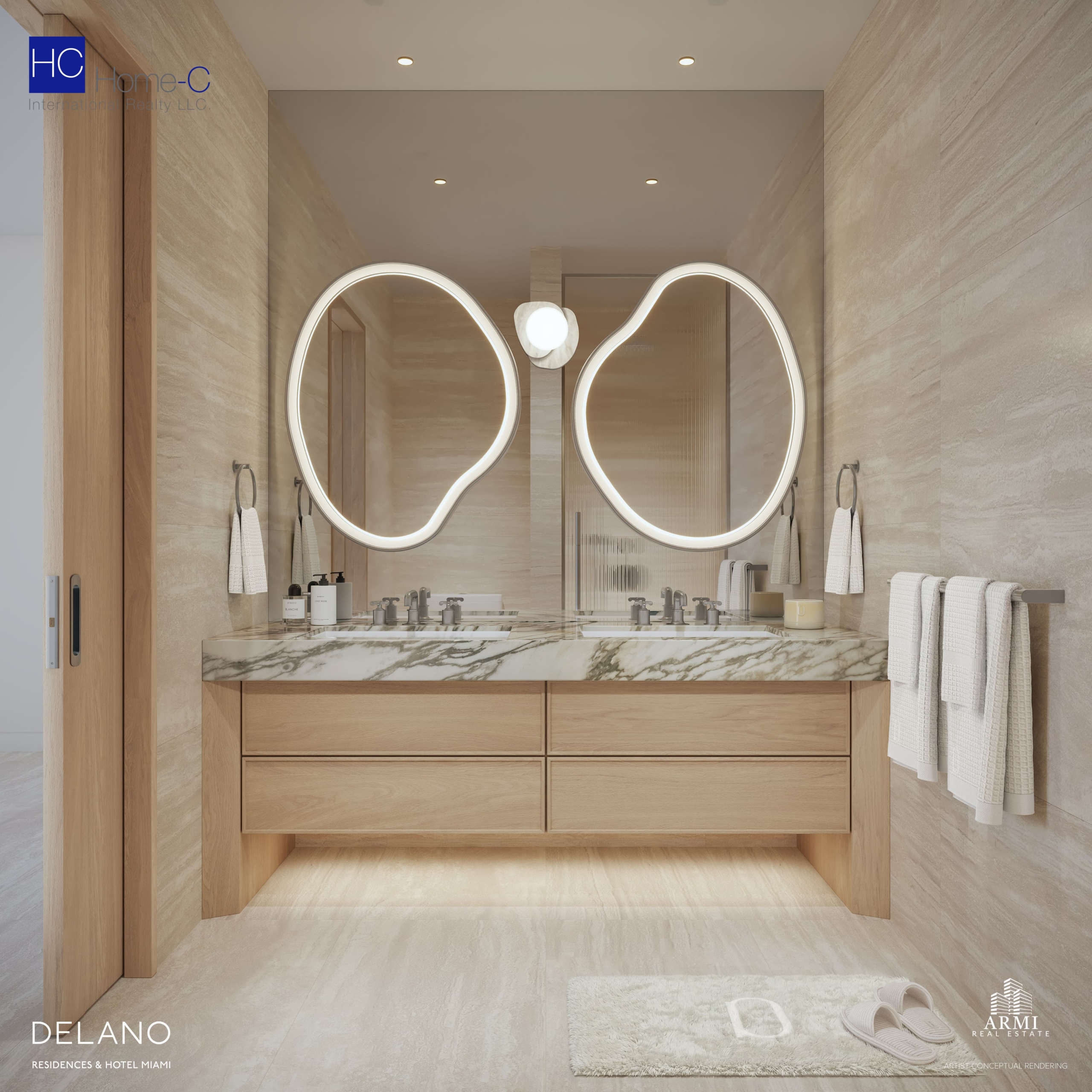 Baño Delano Residences Miami: Residencias de Lujo en el Corazón de Miami Worldcenter